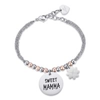 Bracciale Luca Barra Donna Script in Acciaio BK2047 - BK2047